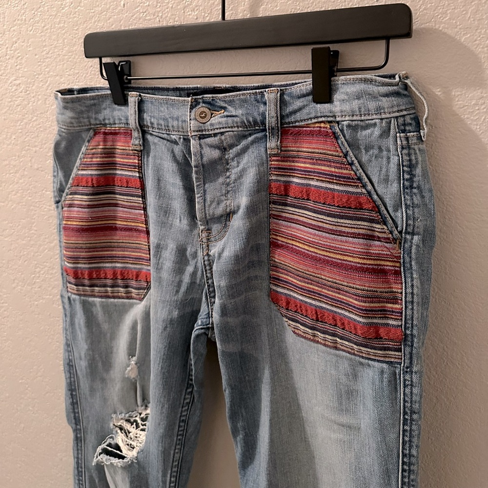 Boho boyfriend jeans